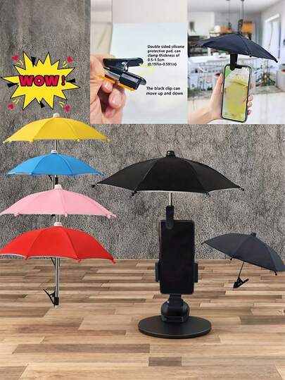 Phone Umbrella For Sun Cell Phone Umbrella Sun Shade, Mini Umbrella For Phone, Sun Shade For Cell Phones, Kindle, Navigator Phone Umbrella For Sun Shade Mini Phone Umbrella , Anti-Glare Sun Shield Cell Phone Cover, Protect Your Phone From Rain And Sun, Screen Blocking Glare Anti-Reflection Travel Essentials.