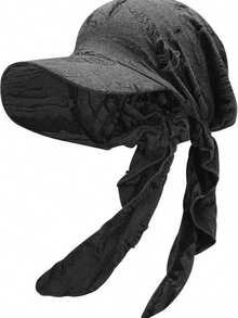 1件欧美新款破洞条纹头巾帽，无檐遮阳帽，轻便多功能头巾帽 - 多色 - 查看 15