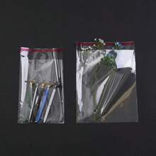 Clear Self-Adhesive Bags 100 Packs, 3"X 5" Cellophane Bags/Self Sealing Display Bags, Food Cello Bags For Cookies, Cards, Envelopes, Pictures (8x13cm) - Multicolor - View 4