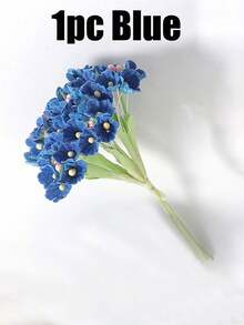 迷你仿真绣球花束，逼真绣球花，适合DIY婚礼花束、新娘送礼会装饰、家居及办公装饰（客厅、厨房、花园、酒店）、母亲节、生日、房间装饰、家居装饰、春季装饰、卧室装饰、复活节装饰、婚礼装饰 - 彩色 - 查看 13