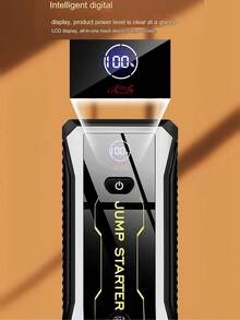 汽车应急启动器、Peak汽车电池充电器、带便携式充电器的应急启动电池组、应急LED灯、逃生安全锤、指南针 - 彩色 - 查看 9