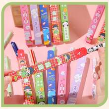 2pcs/Set, Creative Cartoon Push-Button Ballpoint Pen Blind Box, High-Quality Student Small Gift, 0.5mm Smooth Writing Black Ink, Suitable For Birthday Surprise, Sharing With Friends, Student Rewards, Back To School Gifts And Daily Collection (Random Style) - Anime Style - View 3