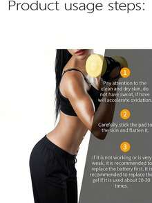 AXH. 臀部训练器、臀部按摩器、肌肉刺激器、EMS疗法、腹肌训练器 - 黑色 - 查看 5