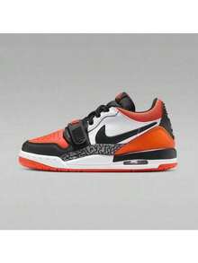 Nike 大童款  Legacy 312 低帮舒适复古篮球鞋 - 黑色/白色/橙色 - 查看 3