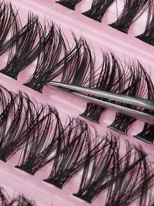 200pcs 30D Faux Mink Lash Extension Kit - Soft & Natural Look, D Curl, 10-16mm Mixed Length, Reusable Self-Adhesive Lashes Suitable For Beginners, Daily, Party, Date, Wedding. Great Holiday Gift - View 8