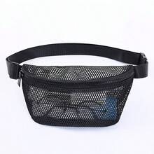 1 chiếc túi đựng đồ trang điểm thể thao ngoài trời bằng lưới đơn giản và thời trang, đa chức năng, có thể đeo chéo hoặc đeo hông. - Nhiều màu - Xem 13