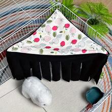 Small Pet Hideaway House, Hanging Corner Hideout For Small Animals, Cozy Corner Pet Hammock Tent, Washable Play And Rest Habitat, Suitable For Hamsters, Ferrets, Squirrels, Sugar Gliders, Rabbits, Hedgehogs (Exclusive Design) - Multicolor - View 57