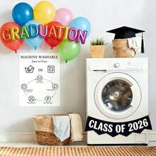 1pc Personalized Graduation Banner With Photo Name Class Of 2026 Custom Graduation Backdrop Congratulations Graduate Party Decorations Supplies Congrats Grad Banners Yard Sign Graduation Gifts - 顏色4 - 查看 7