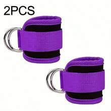1 Set de Bandas de Resistencia con Correa para Tobillo, Mancuerna de Anillo en D, Tensión Ajustable, Adecuado para Entrenamiento en Casa, Gimnasio y Músculos de las Piernas - Multicolor - Ver 9