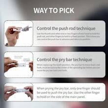 Pick And Hook Set, Ergonomic Grip Handles, Multi Tools, Chrome Vanadium Steel, Automotive And Mechanical Use - 2 cái - Xem 9