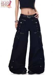 Women Jeans - 黑色 - 查看 1