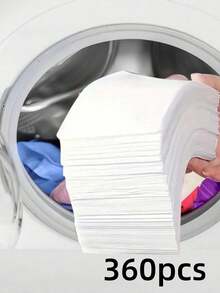 150pcs Laundry Sheets, Stain Removal Wipes, Anti-Discoloration Washing Paper, Absorbent Household Cleaning Wipes Similar To Cloth Texture Paper Towels - Multicolor - View 12