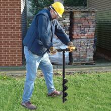 24-Inch Durable Manual Spiral Soil Loosener With Black Oxide Finish, Round Handle For Easy Grip - Perfect For Farm & Yard - Black - View 1