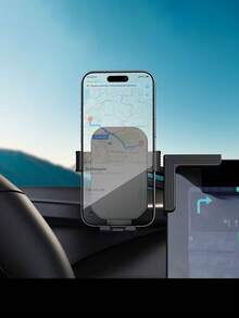 Dudukan Layar Tengah Stabil 3 Titik yang Dapat Diatur 360°, Cocok untuk Tesla Y/3, Kompatibel dengan Perangkat hingga Ketebalan 1,06 Inci, Layar Ponsel Vertikal atau Horizontal - A - View 1