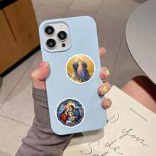 62PCS Virgin Mary Stickers High Quality Stickers Decals Scrapbook,Journaling,Laptop,Bumper,Skateboard,Water Bottles,Computer,Phone Stickers Can Bring A Lot Of Fun To Your Life,The Perfect Gift For Adults - Multicolor - View 8