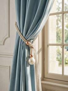 1pc/2pcs Creative Window Curtain Tie Backs, Suitable For Decorating Curtains In Living Room, Bedroom, Kitchen, Bathroom, Etc. - Multicolor - View 4