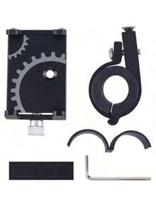 1PC Bicycle Phone Holder Fixed Bracket Aluminum Alloy Highway Mountain BikePhone Holder Riding Accessories - Multicolor - View 5