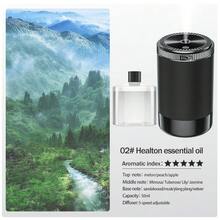 1个车载空气清新剂/香薰扩散器，5种工作模式，高端车载空气清新剂，汽车装饰，节日送给朋友的完美汽车礼物。180毫升车载加湿器，带浪漫彩色夜灯，浓雾静音运行，自动定时，5种香薰精油可选，空气清新剂。 - 圓柱 - 查看 13