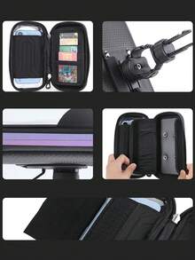 TOSUOD 360° Rotatable 2-In-1 Front Frame Wallet Phone Holder With Touch Screen, Suitable For Mountain Bike & Road Bike Accessories - Black - View 9