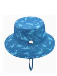 Mũ tai bèo lưới thoáng khí mùa hè cho trẻ em, in hình khủng long, vành rộng, có thể điều chỉnh, chống gió và chống trượt, thích hợp cho bé trai/bé gái, nhiệt độ từ 25°C trở lên, 6-18 tháng, 18-36 tháng, 3-8 tuổi. - 1PC - Xem 10