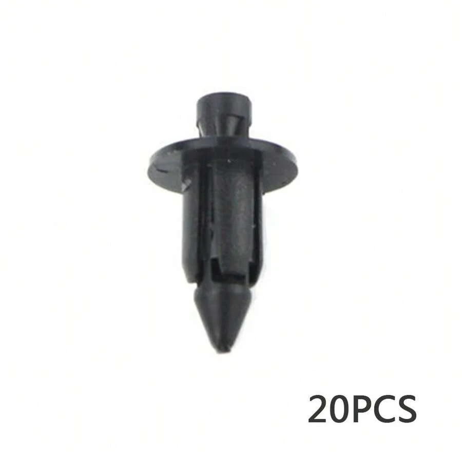 20 piezas Clips de sujeción de 6mm, 7mm y 8mm para,,,, Clips de carenado de remache de plástico AMKE - 6 mm - Ver 1