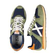 Męskie buty sportowe Munich Massana Classic 601 w kolorze oliwkowym to wyrafinowana reinterpretacja retro butów do biegania tej marki. Z oddychającą, siateczkową cholewką w kolorze granatowym i zamszowymi wzmocnieniami, reprezentują sportowe dziedzictwo Monachium. Kup swoje już teraz! - Zielony - Zobacz 3
