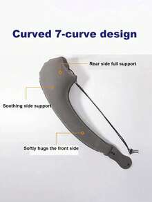 1/2pcs Foldable Minimalist Neck Pillow With Arm Strap, Suitable For Airplane/Car Seats, Lightweight Portable Travel Accessory, Supports Head, Body And Arm, Provides Inclined Support For Perfect Sleep - Multicolor - View 4