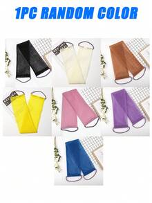 1-5件套非洲网状去角质浴巾，双面软硬去角质，有效身体磨砂，浴室背部按摩器，优质网状材质，便捷绑带设计，浴巾花纹，滋润肌肤，适合日常使用 - 多款式 - 查看 32