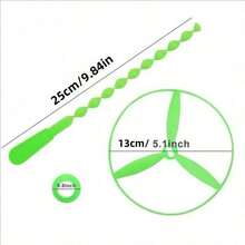 40个/10个装竹制蜻蜓飞行玩具，手推塑料宠物追逐玩具，生日派对小礼物，竹制蜻蜓飞行儿童玩具，手推飞行玩具，宠物追逐玩具 - 彩色 - 查看 3