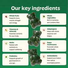Gruns Adults Super Greens Multi-Vitamin Gummies - 低糖 - 查看 3