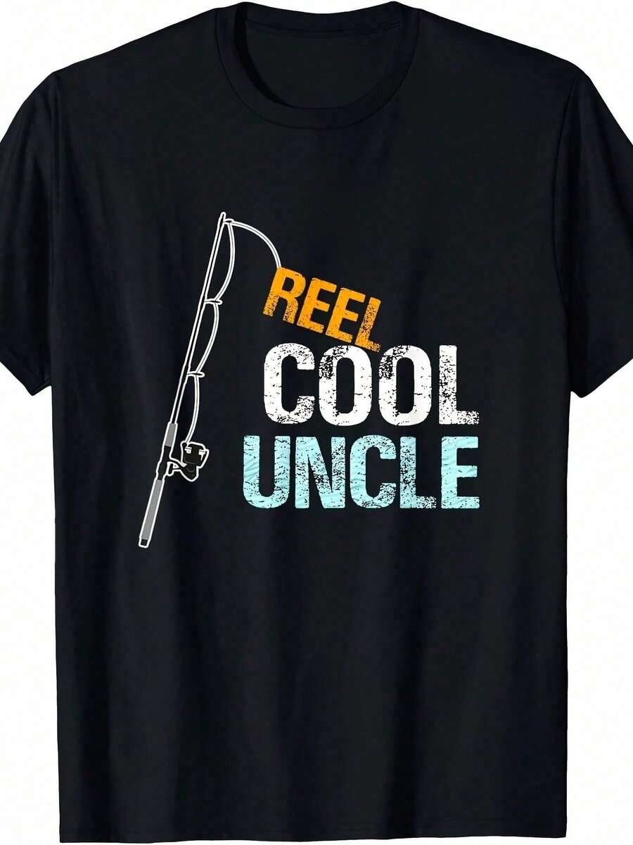Camiseta con Estampado de Tío Genial, Un Regalo de Nieta o Sobrino para un Tío - Negro - Ver 1