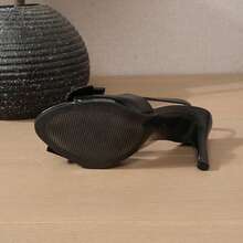 2026 New Arrival European And American Fashion Sexy Super High Heel Bowknot Women's Sandals, Summer - Black - View 7