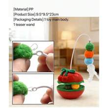 1 món đồ chơi tự cân bằng cho mèo, bóng tự giải trí cho mèo giúp giảm buồn chán, cần câu lông vũ, đồ dùng cho mèo, đồ chơi tự cân bằng vui nhộn cho mèo, đồ chơi thú cưng đa năng - Xem 8