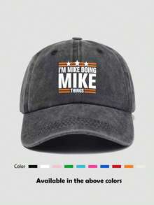 1pc Unisex All Season Retro Distressed Printed Baseball Cap, Sun Hat, Casual Outdoor, Commute, Party, Spring Outing, Hiking, Fishing, Cycling - Multicolor - View 12