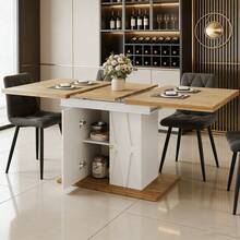 Dining Table & Chair Sets - White + MDF+Metal - View 1