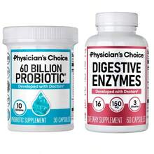 Physician's Choice Hack Your Tummy Bundle: Digestive Enzymes & 60 Billion Probiotic - Digestion, Immune & Bloating Support For Men & Women - 200G - 查看 9