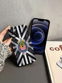 Logotipo de  Guadalajara con colores rojo blanco.funda de teléfono Fundas compatibles con ,Apple,VIVO,OPPO,,, y Honor.Fabricadas en silicona TPU,ofrecen protección contra golpes y caídas. - Negro - Ver 4