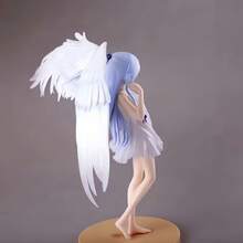 1 pieza ¡Ángel! Figura de anime estilo naranja, diseño de alas dinámico de chica ángel 2D bishoujo, decoración de escritorio de uniforme escolar de alta precisión, coleccionable de anime, regalo ideal para estudiantes, decoración de escritorio y regalo. Exhibición de colección de fans de anime, decoración del hogar/oficina - Regalo perfecto para entusiastas de la animación japonesa - Compatible con fondo fotográfico de anime - Pose linda, atuendo exquisito y expresión vívida - Figura de estilo anime hecha a mano - Multicolor - Ver 5