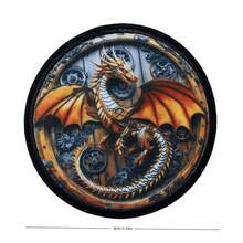 Steampunk Dragon" Mechanical Fantasy Print Patch With Hook And Loop, Suitable For Decorating Clothes, Backpacks, Etc. - Steampunk Dragon - View 3