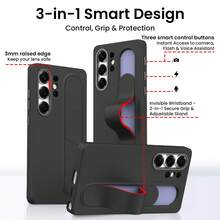 Minimalist Elegant Phone Case Compatible With Samsung Galaxy S23 Ultra/S24/S24+/S24 Ultra/S25/S25+/S25 Ultra/S25 FE/S26/S26+/S26 Ultra, Unisex High-Tech Phone Protective Case With Stylish Design And Smart Control Buttons - Multicolor - View 7