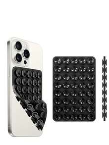 40pcs Double-Sided Suction Cup Phone Holder, Multi-Functional Non-Slip Silicone Phone Stand, No Residue - Multicolor - View 1