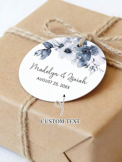 Customized Gift Tags, Personalized Wedding Labels, Customizable Wedding Guest Favor Gift Tags, Party Favor Tags / Bridal Shower Decorations, Customized Hang Tags, Gift Tags, Gift Decoration Tags