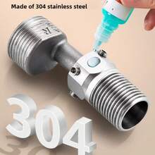 304 Stainless Steel Shower Arm Extender, Adjustable Shower Head Extension Adapter (2-4 Inch), Universal Angle Stop Elbow For Mixer Valve, Anti-Leak Durable Bathroom Repair Parts - A - View 7