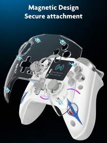 TOPWOLF Wireless Game Controller Compatible With PC/Switch, With LED Screen, L2R2 Hall Sensor, 3D Joystick Game Pad - View 8