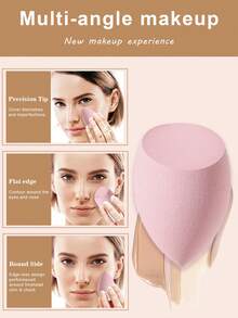 9Pcs Waterdrop Makeup Sponges Non Latex Makeup Sponge For Foundation Powder Concealer - Soft Skin Friendly Blending Tools - Multicolor - View 2