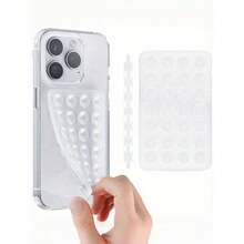1pc Silicone Phone Sticky Grip Handle, Suction Phone Case Stand, Hands-Free Sticky Phone Handle For Selfie And Video, Mobile Finger Grip Stand - 彩色 - 查看 3