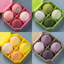 Soft Beauty Sponge Set, Gourd Water Drop Shape Makeup Sponge Puff, Beauty Tool - A - View 3