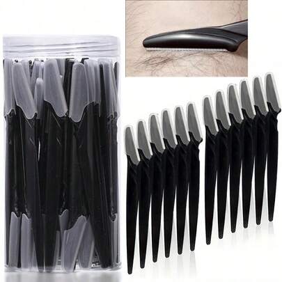 10/30/40pcs Unisex Multi-Purpose Face Razor, Silicone Protected Eyebrow Trimmer Painless Facial Hair Removal Tool For Easy Shaving & Grooming