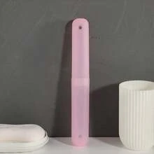5pcs/Set Random Color Toothbrush Case Travel Portable Set, Candy Color Matte Felt Toothbrush Head Protective Cover, Dustproof Dental Tool Storage Box - Multicolor - View 8