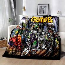3D Monster Jam Monster Truck Cartoon Blanket,Soft Throw Blanket For Home Bedroom Bed Sofa Picnic Travel Office Cover Blanket 4.Jpg - Nhiều màu - Xem 1
